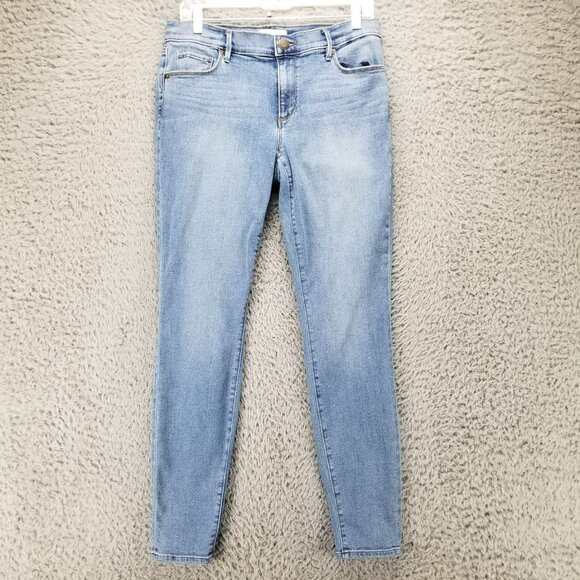Loft Jeans Womens 28 Stretch Jegging Denim Legging Mid Rise Faded Blue - Picture 1 of 16